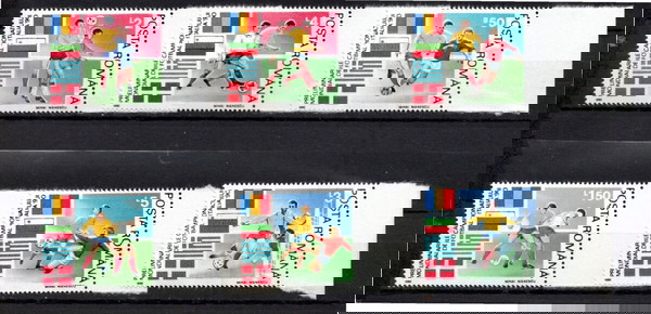 Ρουμανία 1990 Football World Cup - Italy  SET MNH  κομπλε σειρα ασφραγιστη λουξ