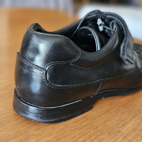 Prada Vintage Men's Leather Sneakers used, size 42.5-43, black