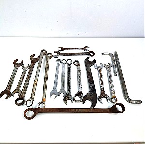 Διάφορα Παλιά Εργαλεία Γερμανικά Κλειδιά, Γερμανοπολύγωνα, Πολύγωνα, Αllen 17 Τεμάχια Πακέτο
