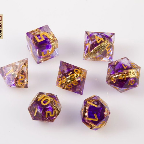 Dungeons & Dragons Dice Set with Pouch new sharp-edge