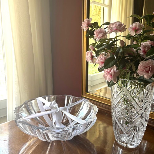 Rogaska Crystal Crystal Platter new, Bohemia, Made in Slovenia