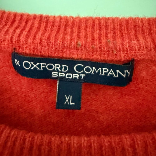 Oxford Company wool sweater red like new, size M