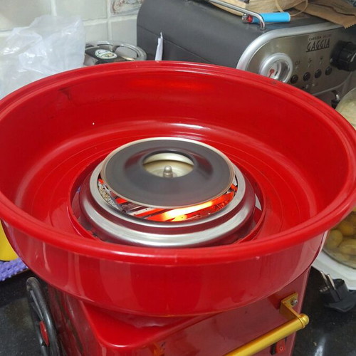 Cotton candy machine used