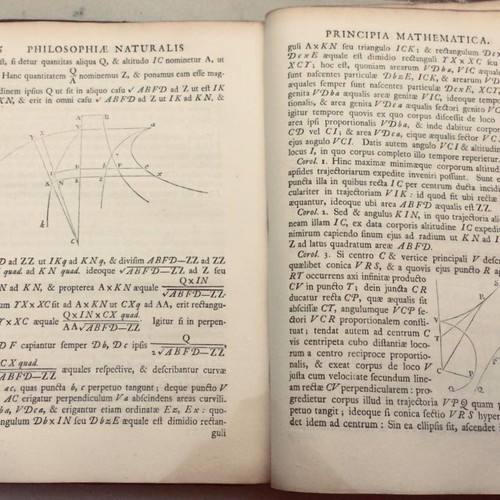 Philosophiæ Naturalis Principia Mathematica by Newton used, third edition 1726