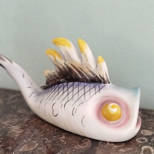 Ceramic Fish Ronzan vintage, like new, Italian Art Deco
