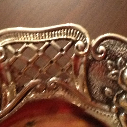 Vintage silver-plated fondant dish used from 1970 era