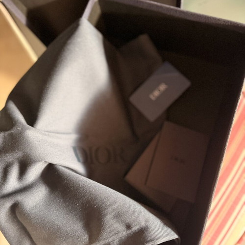 Dior luxury box with card and documents