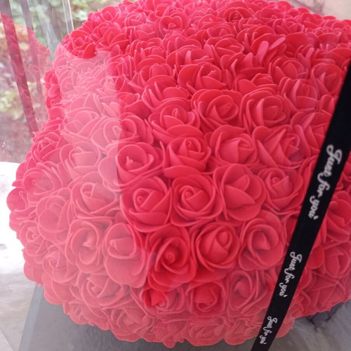 Heart made of roses like new