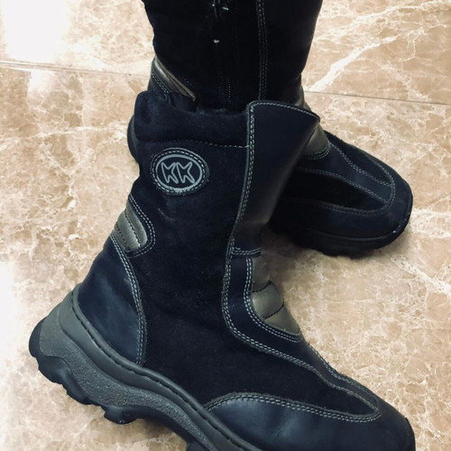 KK kids shoes used, blue boots size 34