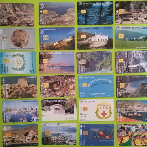Collectible phone cards used with 25th March and DION cards