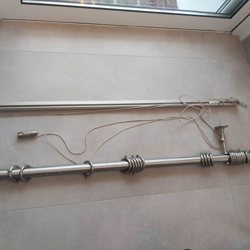 Double metal curtain rods set used with mechanism Φ35, length 2.65 m