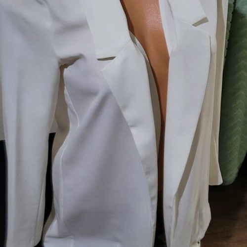 Stradivarius white sheer blazer like new, size S