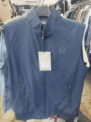 Sleeveless men's spring vest blue G5652 by Abrand Jeans new