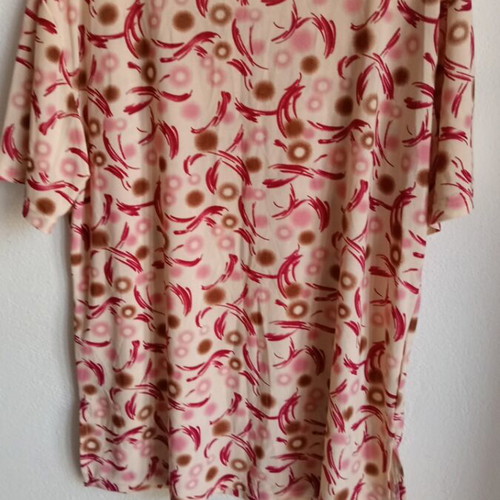 Women's short-sleeve blouse new with colorful patterns