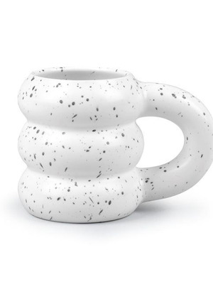 Κούπα ημιπορσελάνης Chunky λευκή 420 μλ καινούργια