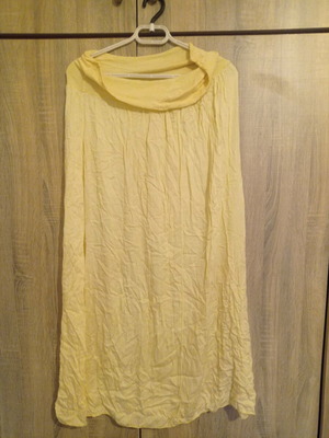 Strapless yellow dress used, size L