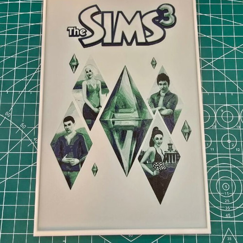 The Sims 3 framed print, plastic, 23cm height