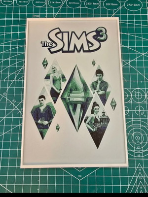The Sims 3 framed print, plastic, 23cm height