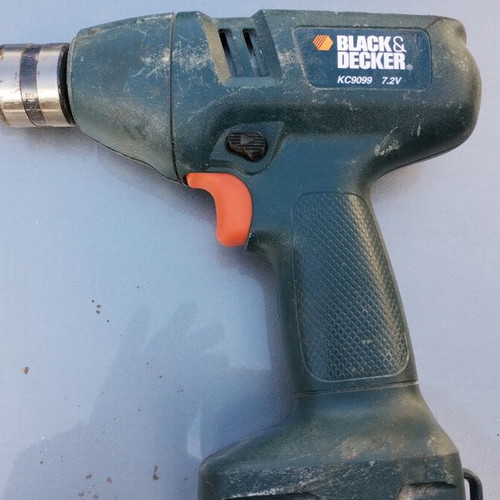 Budget 14.4V and Black and Decker 7.2V cordless drills used