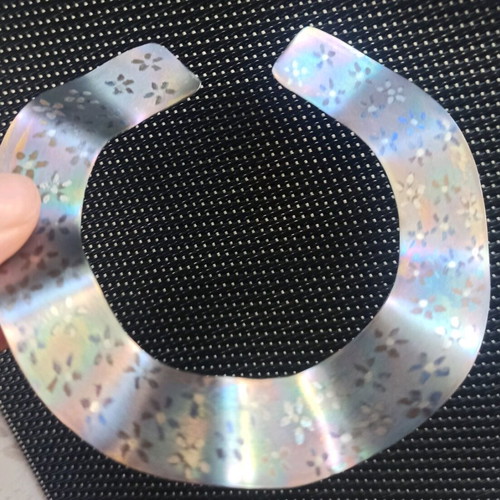 Titanium bracelet with iridescence and flowers like new