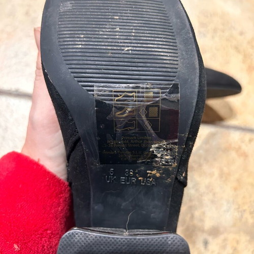 Primark ankle boots used with tortoise shell heel, size 38