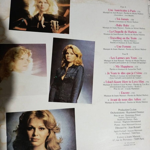 Jeane Manson vinyl record like new