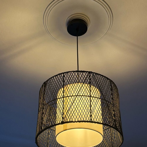 Viokef Grido adjustable hanging light brown with rope like new