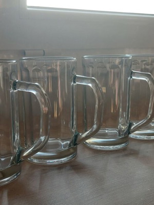 Beer glasses new, set of 6 pieces 0.5 liters