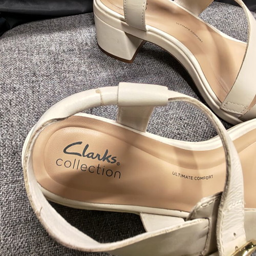 Clarks sandals like new, beige, size 41
