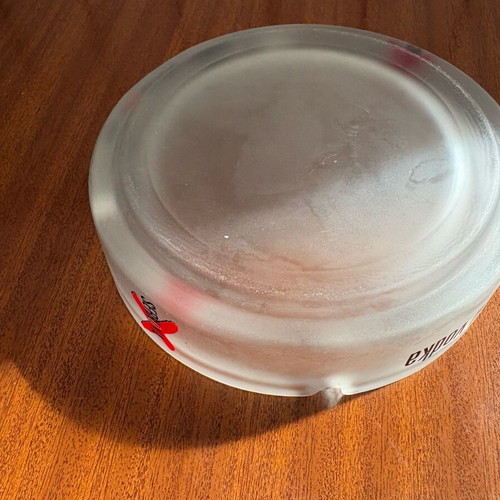 Ashtray Serkova the Exciting Vodka large, like new, diameter 14.5cm