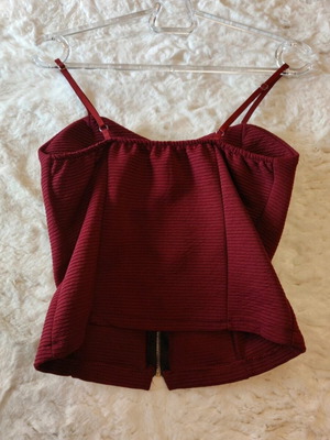 Evening top new, red, size S