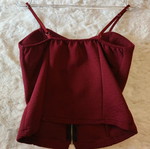 Evening top new, red, size S