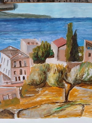 Symi Acrylic on Paper New 35×50