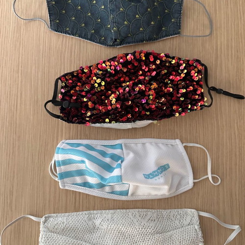 Fabric masks used handmade