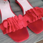 Sandals with small heel tied at the ankle like new, size 38