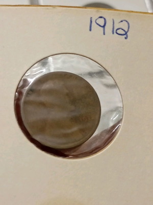 Wheat Penny Lincoln cent 1912 used, USA coin