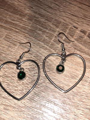 Handmade Heart Punk Gothic Alternative Earrings