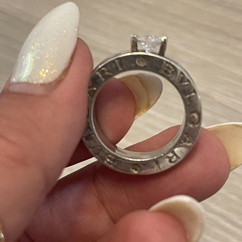 Silver 925 rotating ring used, size 54