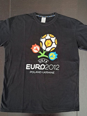 Collectible Euro 2012 T-shirt black, like new, size M