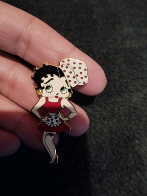 καρφίτσα Betty boop limited edition, τελική τιμή 3 ευρώ