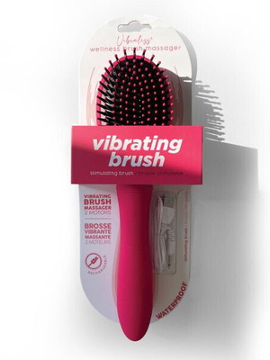 Vibrating hairbrush new, battery operated