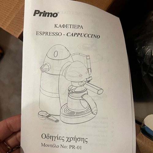 Espresso – Cappuccino Coffee Maker Primo PR-01 like new