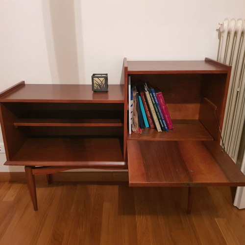 60s era living room set used with 3-seat sofa and armchairs