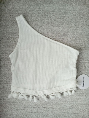 Shein summer blouse new, white, size L