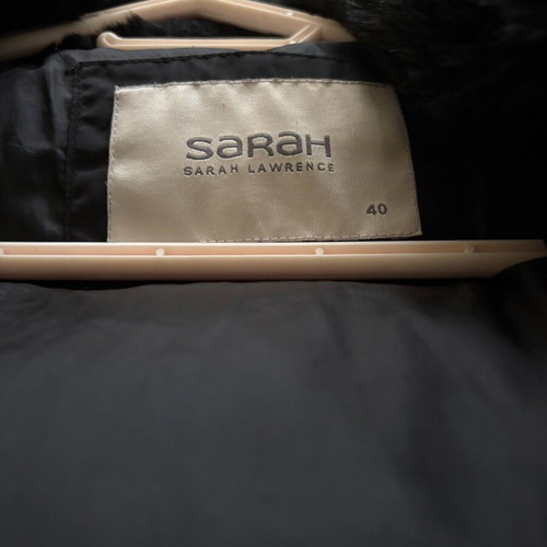 Sarah Lawrence Long Women's Puffer Jacket like new, black, size M