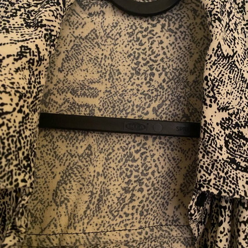 Animal print shirt used, size L, black and white