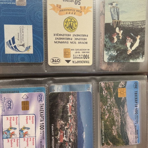 Phone cards used, pack of 30, 1990-2000 decade with case gift