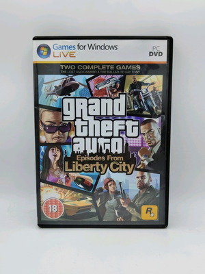 Grand Theft Auto Episodes from Liberty City PC μεταχειρισμένο με 2 CD, manual και αφίσα