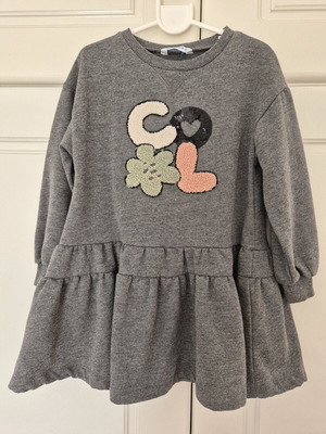 Mayoral grey dress like new with fleece lining for 4 years old