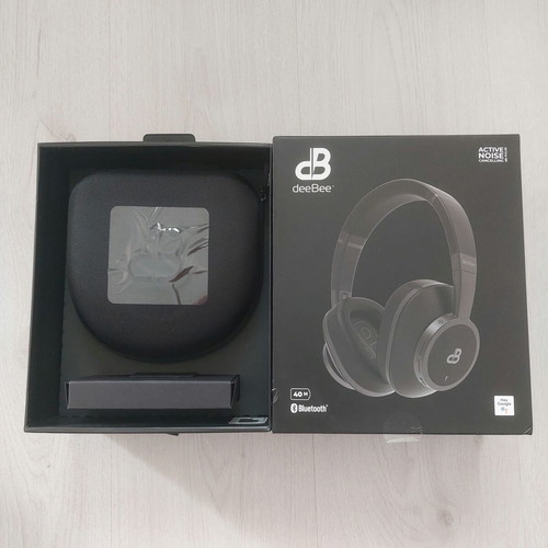 DeeBee dB-Pulse Black wireless headphones new, Bluetooth 5.2, Hybrid ANC